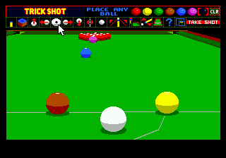 Скриншот игры Jimmy White's Whirlwind Snooker